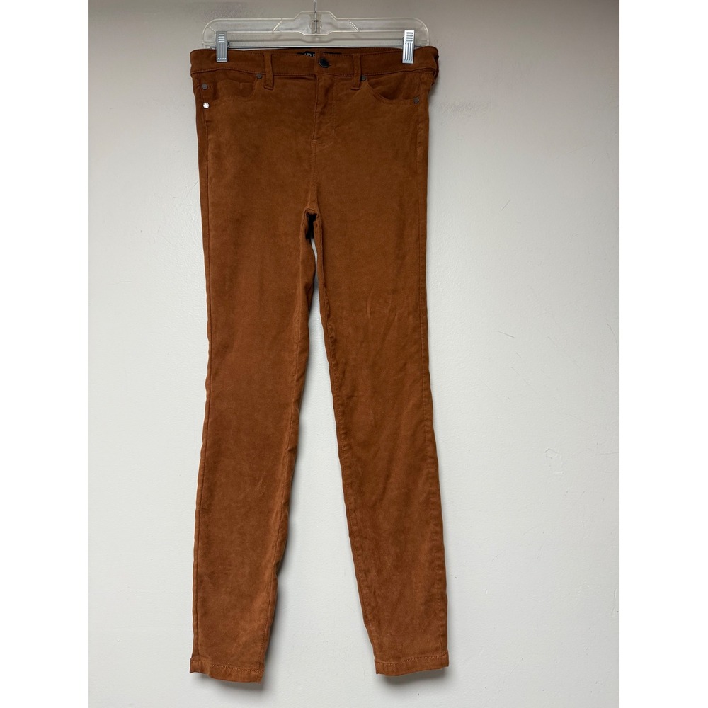 Liverpool Los Angeles Faux Suede Skinny Pants‎ Brown Cinnamon Womens 10/30